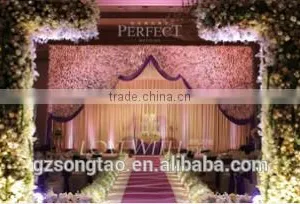 New Fashion Artificial Wedding Flower Wall Wedding Backdrop on Sale thumbnail-4