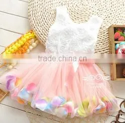 2015 New Design Little Baby Girl Dance Costumes Dress Fashion Baby Dress Baby Party Clothes Newborn Dress for Girl thumbnail-1