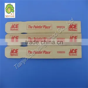 Custom Logo Printed Birch Wooden Paint Paddle thumbnail-1