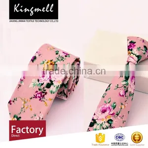 Custom 2017 Fashionable Digital Printing Floral Cotton Male Neckties thumbnail-2