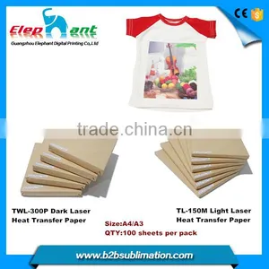 High Quality a3 T-shirt Thermal Heat Laser Transfer Paper for Sale. thumbnail-3