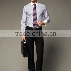 New Design Small Checked Blends Cotton Men Shirt SL0068 thumbnail-4