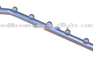 Waterfall Garment Apparel Post Display 6 Ball Metal Bracket thumbnail-1