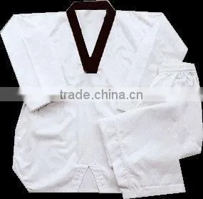 Black V Neck Taekwondo Uniform thumbnail-1