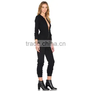 Fashion Long Sleeve Custom Zipper up Cheap Wholesale Adult Onesie thumbnail-2