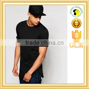 Wholesale Blank t Shirts Bamboo t Shirts Curved Hem in Bulk thumbnail-1