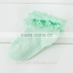 Summer Baby Girls Kids Toddler White Pink Cotton Lace Ruffle Princess Mesh Socks Children Breathable Short Ankle Sock thumbnail-4