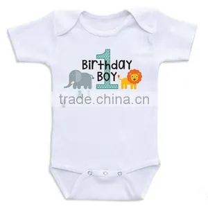 2017 Newborn Baby 100% Cotton Clothes Baby Infant Cartoon Printed Rompers Customized T Shirt For Baby Kids thumbnail-1