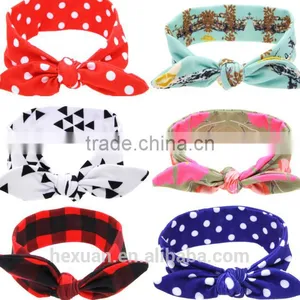 Fashionable Kids Printed Cross Baby Girls Hairband Children Hair Accessories thumbnail-2