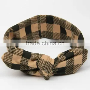 Wholesale Checked Headband ,Cotton Hairbands thumbnail-4
