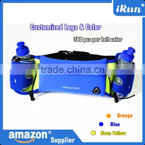 2016 High Quality Outdoor Walking Running Jogging Water Bottle Waist Bag - Hydration Marathon Bottle Belt - EBay/Amazon Supplier thumbnail-1