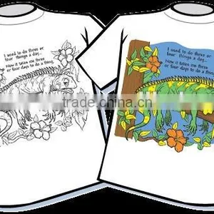 Color Changing Cartoon Printing T-shirts thumbnail-1