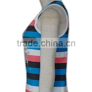 China Manufactory High Quality Popular Ladies Summer Assorted Colors Vests thumbnail-3
