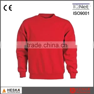 OEM Round Collar Mens Plain Cropped Cotton Sweatshirts thumbnail-1