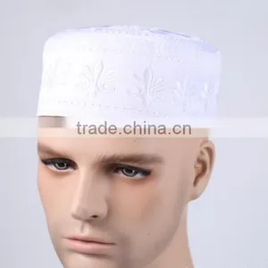 Halal Riding Hood Muslim Hand Knit Hooded Hui Men's Computer Embroidered Hat Arab Hat thumbnail-5