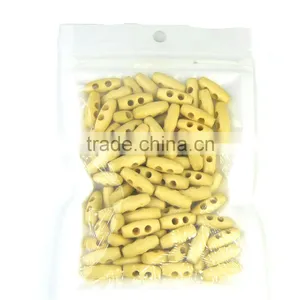 2 Holes Natural Wooden Buttons Sewing Horn Toggle Buttons For Coat Cloth Accessories thumbnail-5