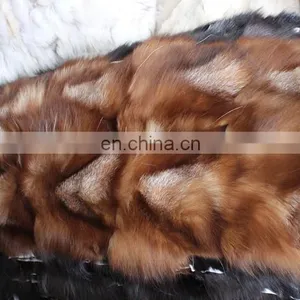 Wholesale Price Splicing Genuine Fox Fur Skin Plate for Garment thumbnail-6