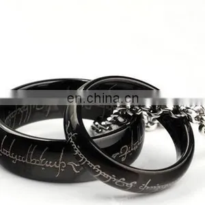 Lord of the Rings Titanium The One Ring Bilbo's Hobbit Gold Ring Couple Ring thumbnail-4
