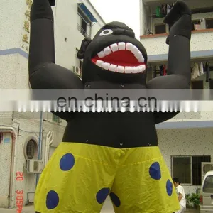 Inflatable Gorilla Cartoon With Short thumbnail-1