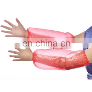 Wholesale Disposable Arm Sleeve Cover Pe Waterproof Oversleeves for Hospital and Home Use thumbnail-3