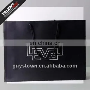 Custom Black Color Paper Shopping Bag for Private Brand thumbnail-5