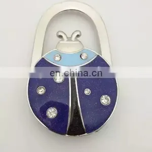 Lovely Enamel Carved Ladybug Handbag Purse Hook Hanger thumbnail-6