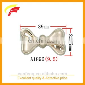 Zinc Alloy Metal Butterfly Knot Shape Press Clamp Belt Buckle With Custom Size thumbnail-5