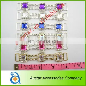 Sparkle Various Colors Crystal Rhinestone Bikini Connector thumbnail-1