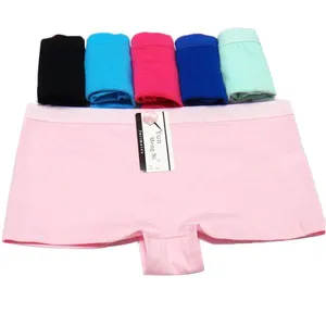 Yun Meng Ni Sexy Underwear Breathable Cotton Boyshort Plain Color Women Panties Hipsiter Lingerie thumbnail-1
