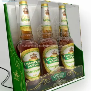 High Quality Glass Cabinet Acrylic Wine Display Box for Supermarket thumbnail-1
