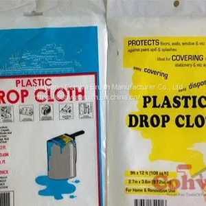 Dust Sheet Cover, Prep-Tool, Plastic Drop Cloth thumbnail-1