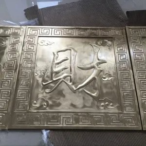 For Office Building & Resort 1220mm X 2440mm Size Carved Flowers Veneer thumbnail-3