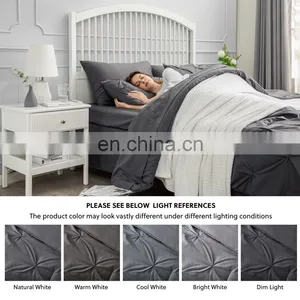 Luxury Designer Hypoallergenic Full Size 6pcs 8pcs Bedsheet Duvet Comforter Set Bedding thumbnail-3