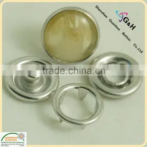 12mm Bracelet Horn Pearl Snap Button thumbnail-1