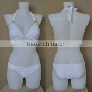 Plain White Bikinis Swimsuit thumbnail-1