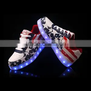 Hot Sale Gold Led Shoes Silver Led Shoes Fashion Adults Light Up Shoes Wholesale For Retails thumbnail-4