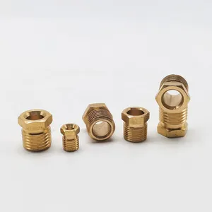 Brass Pipe Fittings Double Male Threaded Joint Hexagonal Pipe Fittings thumbnail-3