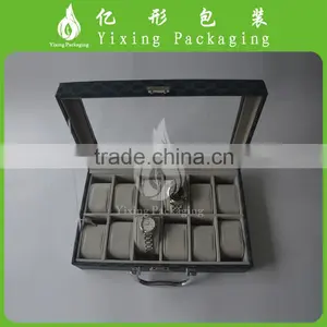 High Quality Customized Made-in-China Leather Watch Case/Box thumbnail-2