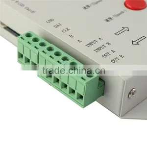 SD Card Recognizable DIY Color Changing Mode T-1000S Programmable LED Strip Controller Especially for Dream-color Changing Strip thumbnail-4