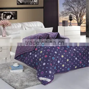 Purple Color Dot Design Polyester Filling Full Size Winter Warm Comforter thumbnail-2