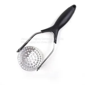 Food Grade Factory Wholesale Folding Manual Hand Stainless Steel Potato Masher Presser thumbnail-2