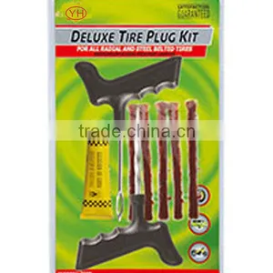 8 PC Tubeless Tire Repair Plug Kit Tire Patch Fix Tools Puncture Repair thumbnail-2