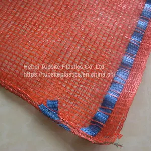 Fardos De Leno Mesh Bag 20kg Vegetable Fruit Firewood Plastic Mesh Bag thumbnail-4