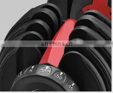 Quick and Intelligent Adjustment Dumbbell Fitness 40kg Equipment Set thumbnail-3