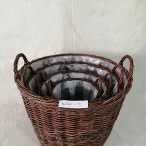 Wicker Hanging Basket Customized Wholesale  Wicker Wall Baskets thumbnail-1