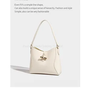Women's Large Capacity Simple Bucket Bag Fashionable Shoulder Handbag thumbnail-4