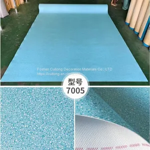 Project Department Office Plastic Floor Leather Exhibition Film Studio Coil PVC Stone Floor Leather Guangdong Wholesale thumbnail-2