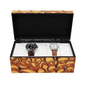 Custom Wholesale Mix Color Classical Collection Watch Case Storage Display Box thumbnail-1