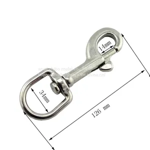 Marine Hardware 304/316 Stainless Steel Oval Swivel Snap Hook thumbnail-5