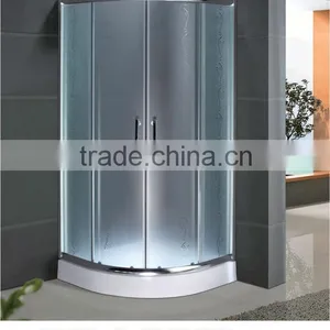 ABS 6mm Ground Glass With Silk Printing Bathroom Shower Enclosure thumbnail-1